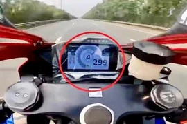 Đã xác định được tài xế điều khiển xe mô tô với vận tốc 299km/h