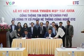 Cổng TTĐT Chính phủ ký kết thỏa thuận hợp tác với ETC