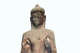 Tượng Phật mắt nhắm, mắt mở 