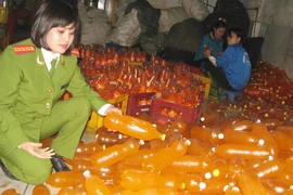 Champagne 12.000 đồng/chai làm từ cồn công nghiệp 