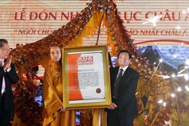 Chùa Một Cột đón danh hiệu kỷ lục châu Á 