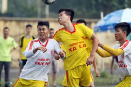 Kết quả, hình ảnh lượt trận sáng 23-10 giải bóng đá học sinh THPT Hà Nội