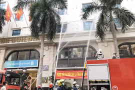 Diễn tập phương án chữa cháy tại Công ty Cổ phần TMDV Tổng hợp Hai Bà Trưng