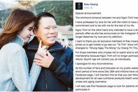 Tỷ phú Hoàng Kiều tuyên bố chia tay Ngọc Trinh