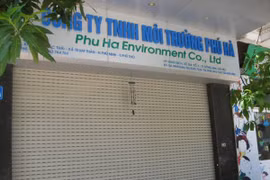 Văn phòng Công ty Phú Hà tại Hà Nội đóng cửa im lìm