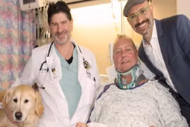 Chó dầm mình trong tuyết cứu sống chủ nhân