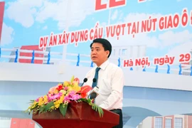 Khởi công xây dựng cầu vượt nút giao Ô Đống Mác - Nguyễn Khoái