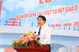 Khởi công xây dựng cầu vượt nút giao Ô Đống Mác - Nguyễn Khoái