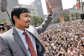 Võ sỹ huyền thoại Manny Pacquiao bước sang vũ đài chính trị