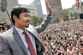 Võ sỹ huyền thoại Manny Pacquiao bước sang vũ đài chính trị