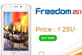 Ấn Độ ra mắt điện thoại thông minh giá 7 USD