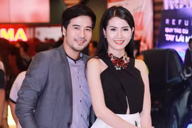 Nam diễn viên Đoàn Thành Tài "kèm sát" Phan Thị Mơ tại sự kiện