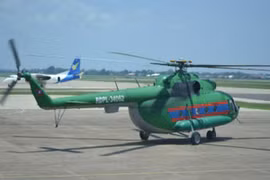 Trực thăng quân sự Lào chở 20 người mất tích