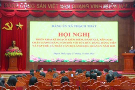 Triển khai kế hoạch đánh giá, xếp loại chất lượng đối với tổ chức Đảng 