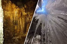 Hang động kỳ lạ đóng băng vào mùa hè, tan vào mùa đông