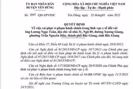 Bắc Giang: Không chấp hành quy định phòng chống dịch, một số cá nhân bị phạt nặng