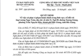 Bắc Giang: Không chấp hành quy định phòng chống dịch, một số cá nhân bị phạt nặng