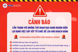 EVNHANOI cảnh báo khẩn về tình trạng bị giả mạo