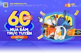 Tối nay (3-12), bắt đầu chương trình “60 giờ mua sắm trực tuyến Việt Nam”