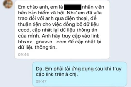 Dụ dỗ người dùng cài đường link lạ để chiếm đoạt tài sản