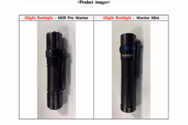 Đèn pin M2R Pro Warrior và Warrior Mini bị cảnh báo mất an toàn