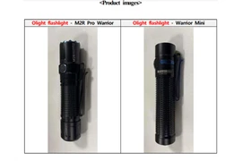 Đèn pin M2R Pro Warrior và Warrior Mini bị cảnh báo mất an toàn
