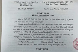 Tự ý trích dẫn thông tin từ các báo, một doanh nghiệp bị phạt 40 triệu đồng