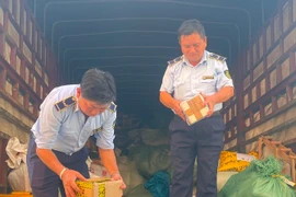 Dùng xe tải chở hàng nghi nhập lậu từ Hà Nội vào TP.HCM tiêu thụ