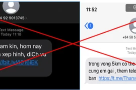 Lại rộ tin nhắn mời chào dịch vụ “nhạy cảm”