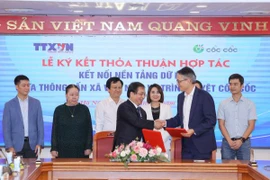 Thông tấn xã Việt Nam và Cốc Cốc thỏa thuận hợp tác kết nối nền tảng dữ liệu