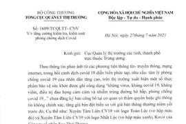 Lập tức kiểm tra thị trường thực phẩm bảo vệ sức khỏe "hỗ trợ điều trị Covid-19"