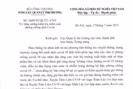 Lập tức kiểm tra thị trường thực phẩm bảo vệ sức khỏe "hỗ trợ điều trị Covid-19"