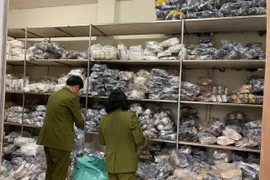 Vụ kho giày dép "khủng" giả mạo hàng hiệu: Mất hơn 4 tiếng đồng hồ phân loại