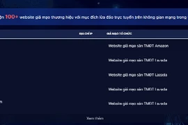 Ghi nhận hơn 125.000 địa chỉ website giả mạo