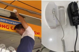 Cửa hàng Thế giới di động dùng chuông cảnh báo người ra vào không hợp chuẩn, hợp quy gây nhiễu sóng 