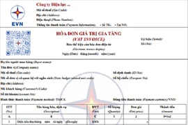 Từ tháng 6, hóa đơn tiền điện sẽ thực hiện theo mẫu mới