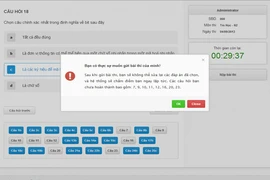 Thi thử công chức trực tuyến