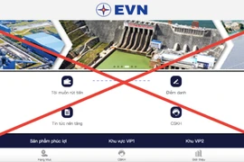 EVN tiếp tục bị giả mạo website