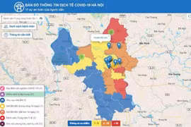 Hà Nội: Tra cứu thông tin dịch tễ Covid-19 qua bản đồ