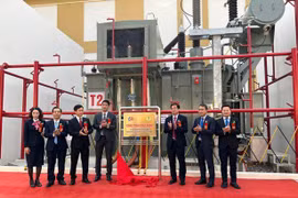 Gắn biển công trình trạm biến áp 110kV Trâu Quỳ và nhánh rẽ