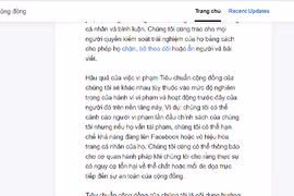 Vì sao nhiều tài khoản Facebook “bay màu” vì vi phạm tiêu chuẩn cộng đồng?