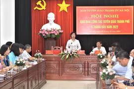 Hệ thống Tuyên giáo Thủ đô cơ bản thực hiện tốt các nhiệm vụ đặt ra trong năm 2022
