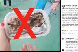 Vụ việc hộp cơm học sinh có thịt chuột: Đã xác định người đăng tin sai sự thật