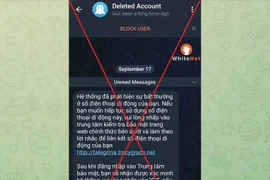Người dùng Telegram Việt Nam bị tin tặc chiếm dụng tài khoản