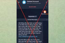 Người dùng Telegram Việt Nam bị tin tặc chiếm dụng tài khoản