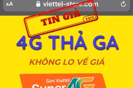 Giả mạo website công ty con của Viettel