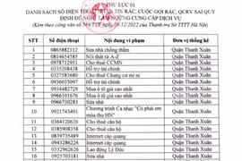 Tạm ngừng cung cấp dịch vụ với 33 số điện thoại nhắn tin rác, cuộc gọi rác, quảng cáo rao vặt sai quy định