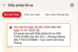 Mới: Chủ xe có thể dùng bản giấy thay thế khi bằng lái xe đã bị tước/tạm giữ trên VNeID?