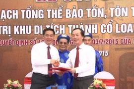 Công bố quy hoạch tổng thể, bảo tồn, tôn tạo và phát huy giá trị Khu di tích thành Cổ Loa