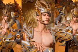 Ấn tượng với trang phục dân tộc của Nam vương Tuấn Ngọc tại "Mr World 2024"